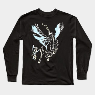 Single Line - Pegasus (White) Long Sleeve T-Shirt